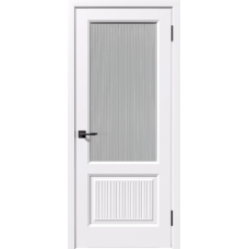 Дверь межкомнатная Дубрава Сибирь Симфония ST АРФА белая, стекло матовое Дверь межкомнатная Дубрава Сибирь Симфония ST АРФА белая, стекло матовое